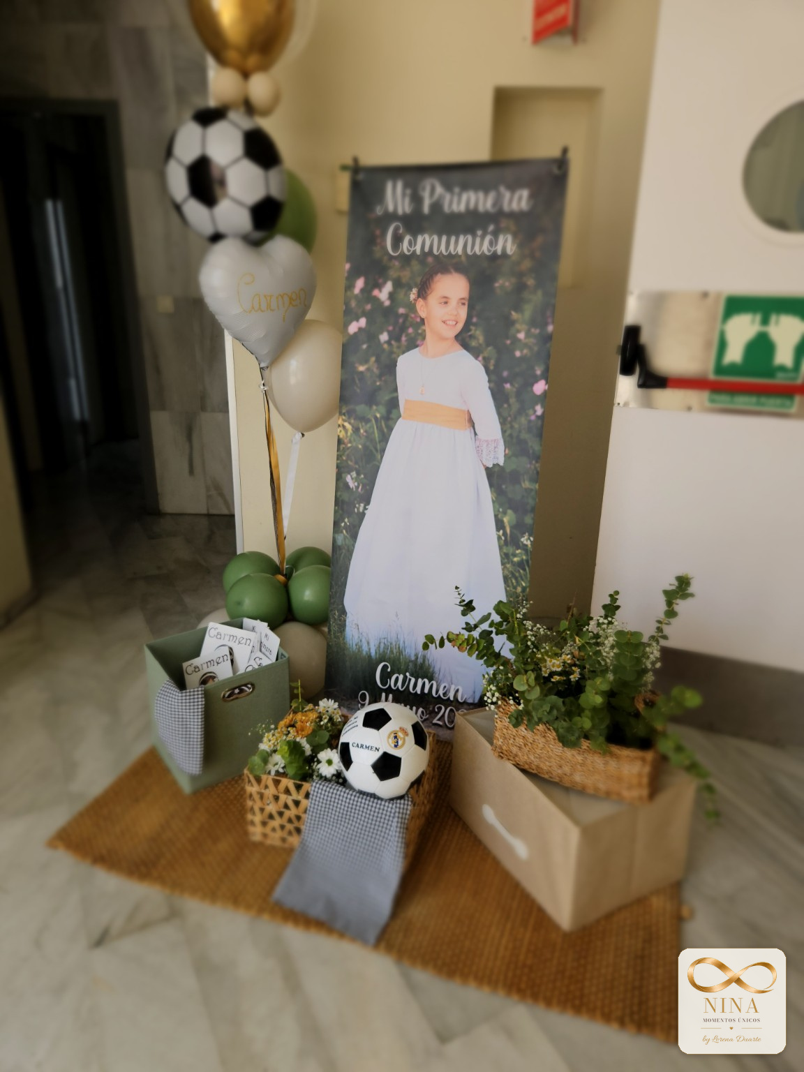 Rincón de bienvenida infantil realizado por Nina